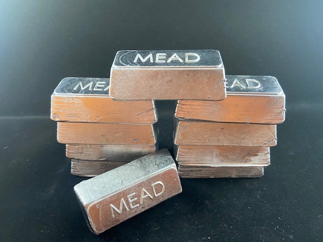 Mead 1 Lb. Lead Ingots 10 Per Box!
